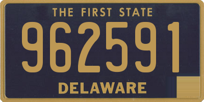 DE license plate 962591