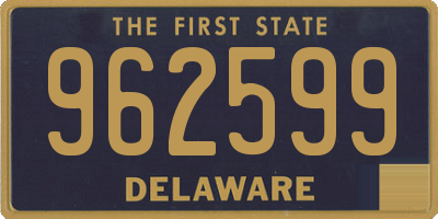 DE license plate 962599