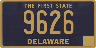 DE license plate 9626