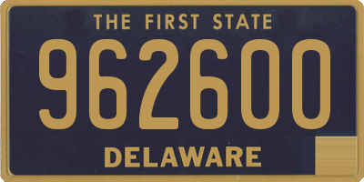 DE license plate 962600