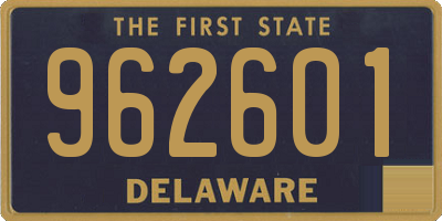 DE license plate 962601