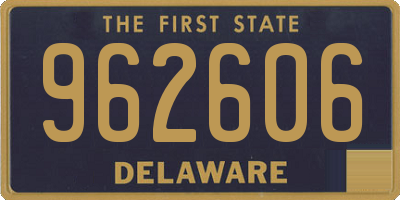 DE license plate 962606