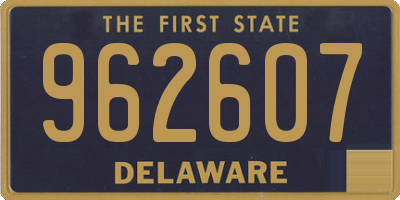 DE license plate 962607