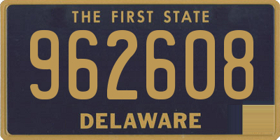 DE license plate 962608