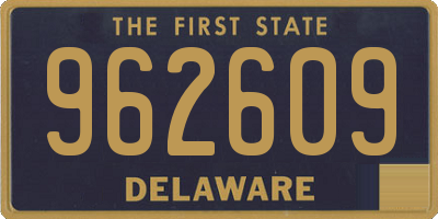 DE license plate 962609