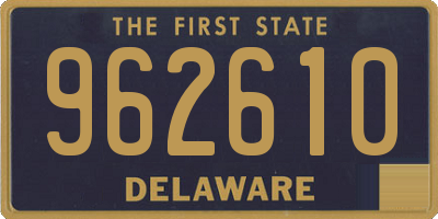 DE license plate 962610