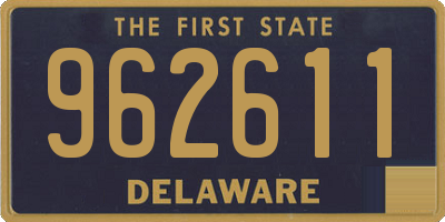 DE license plate 962611