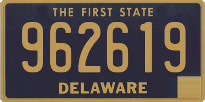 DE license plate 962619