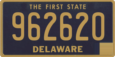 DE license plate 962620