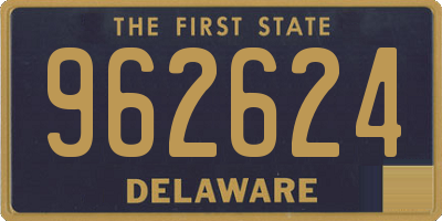 DE license plate 962624