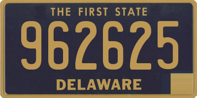 DE license plate 962625