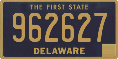 DE license plate 962627