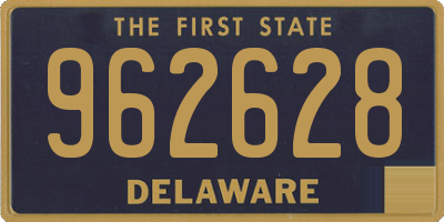 DE license plate 962628