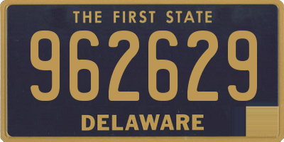 DE license plate 962629