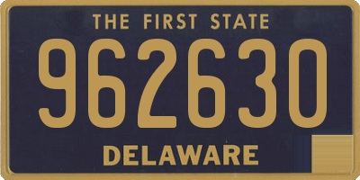 DE license plate 962630