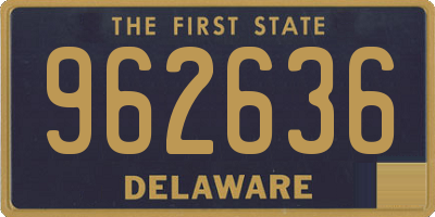 DE license plate 962636