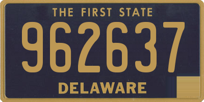 DE license plate 962637