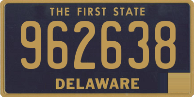 DE license plate 962638