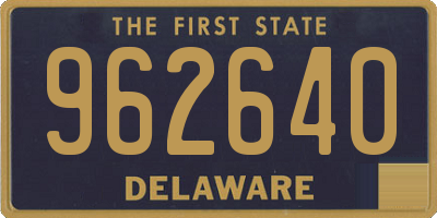 DE license plate 962640