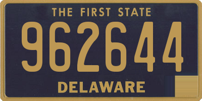 DE license plate 962644