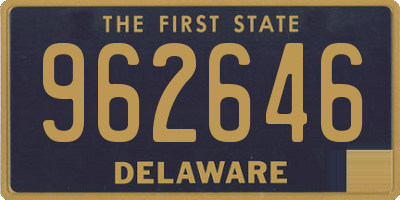 DE license plate 962646