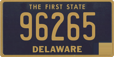 DE license plate 96265