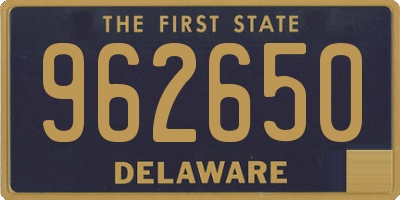 DE license plate 962650