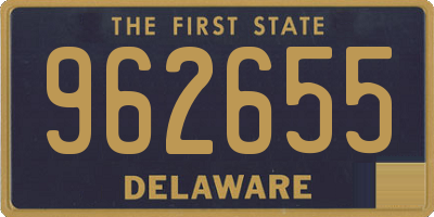 DE license plate 962655