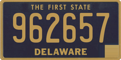 DE license plate 962657