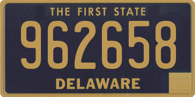 DE license plate 962658