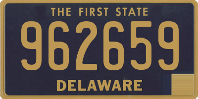 DE license plate 962659