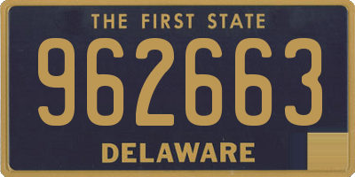 DE license plate 962663