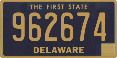 DE license plate 962674