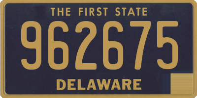 DE license plate 962675