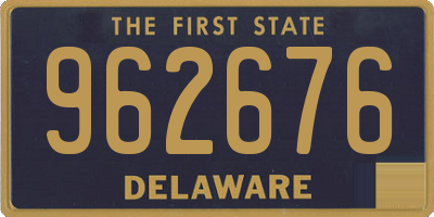 DE license plate 962676