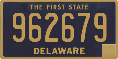 DE license plate 962679