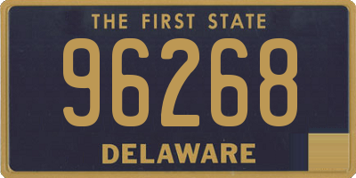 DE license plate 96268