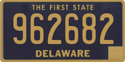 DE license plate 962682