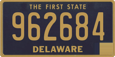 DE license plate 962684