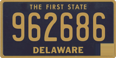 DE license plate 962686