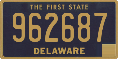 DE license plate 962687