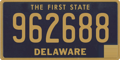 DE license plate 962688