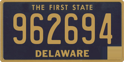 DE license plate 962694