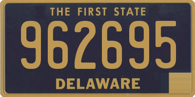 DE license plate 962695