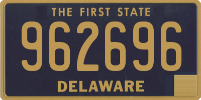 DE license plate 962696