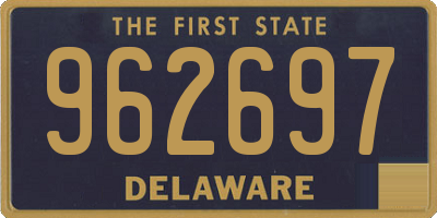 DE license plate 962697