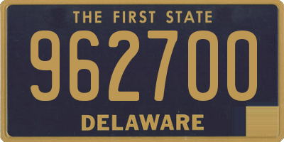DE license plate 962700