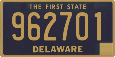 DE license plate 962701