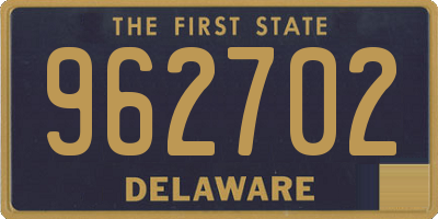 DE license plate 962702