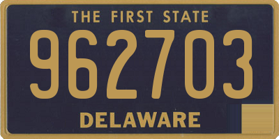 DE license plate 962703